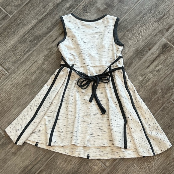 Bonnie Jean Girls Dress Size 6 Gray White Fit & Flare Sleeveless‎ - Picture 2 of 4